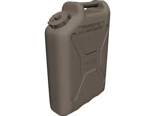 Military Watercan 3D Model