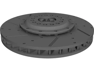 Brake Disc Fully Floating CAD 3D Model