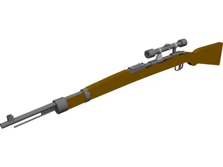Karabiner 98k Scope 3D Model