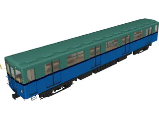 Underground Train Model EZ 3D Model