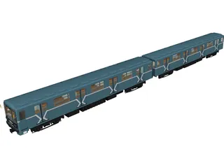 Underground Train Model 817MV 3D Model