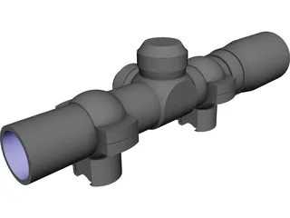 Barska AC10842 Rifle Scope CAD 3D Model