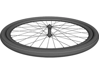 Front Wheel Bicycle 28 3D Model 3D Preview