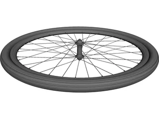 Front Wheel Bicycle 28 3D Model