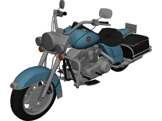 Harley-Davidson Road King 3D Model 3D Preview