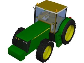 John Deere 7920 Tractor 3D Model 3D Preview