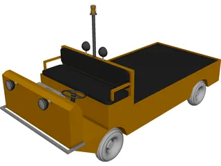 Cushman Utility Cart 3D Model