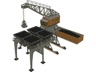 Crane 3D Model 3D Preview