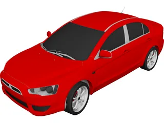 Mitsubishi Lancer (2008) 3D Model