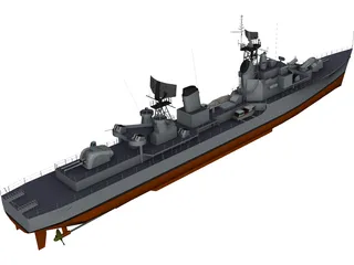 Destroyer Friesland (1958) 3D Model