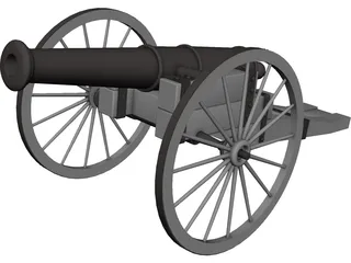 Cannon 19th Century 3D Model