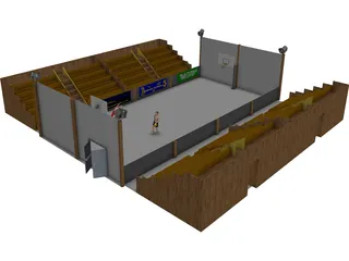 Basketball Court 3D Model