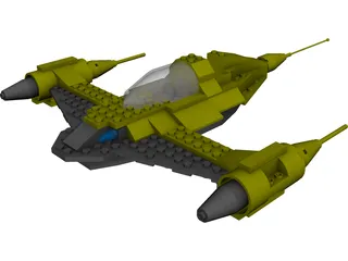 LEGO Naboo Starfighter N1 3D Model