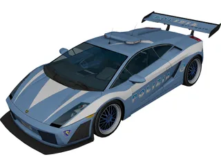 Lamborghini Gallardo Italian Police 3D Model
