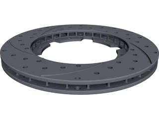 Disc Brake Rotor CAD 3D Model