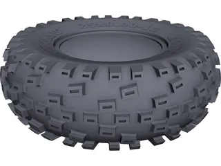 Tire 12x6 inch CAD 3D Model