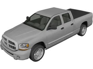 Dodge Ram Crew Cab 1500 (2007) 3D Model