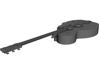 Guitar CAD 3D Model