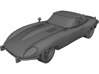 Jaguar E-Type (1960) 3D Model