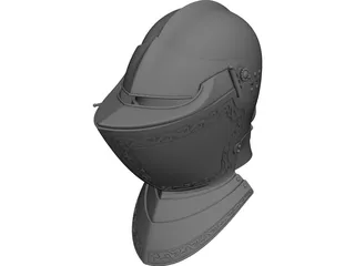 Armet Helmet 3D Model