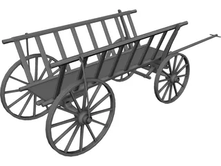 Handcart 3D Model