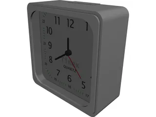 Desk Clock 3D Model
