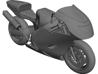 Honda CBR600RR Sport Bike CAD 3D Model