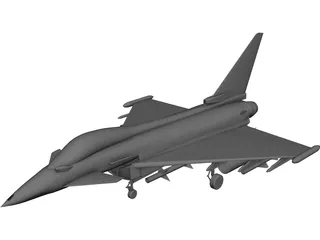 Eurofighter 2000 CAD 3D Model