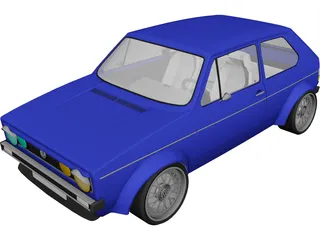 Volkswagen Golf MK1 (1978) 3D Model