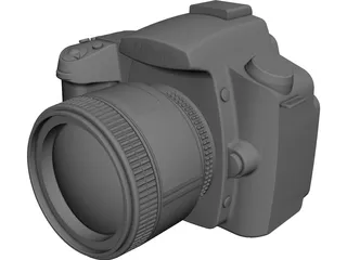 Nikon D90 Camera 3D Model 3D Preview