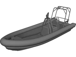 Offshore Rescue RIB CAD 3D Model