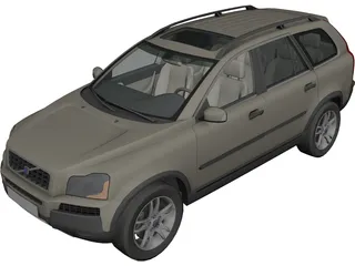Volvo XC90 3D Model 3D Preview