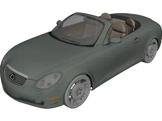 Lexus SC430 (2010) 3D Model