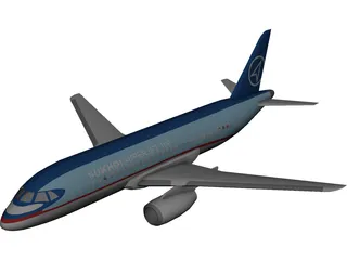 Sukhoi SuperJet 100 3D Model