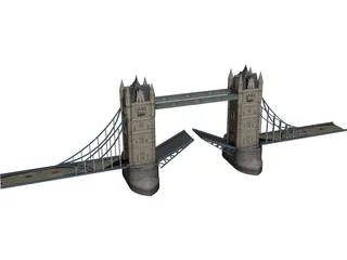 Tower Bridge London 3D Model