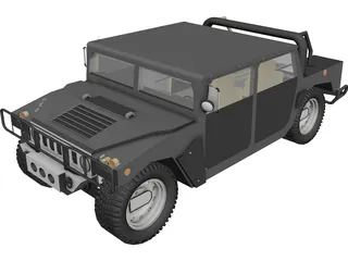 Hummer H1 SUV 3D Model 3D Preview