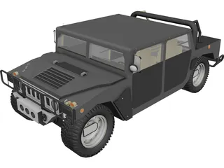 Hummer H1 SUV 3D Model