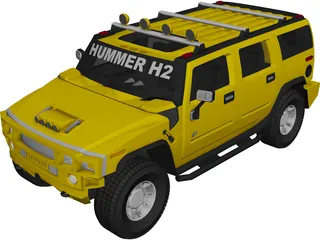 Hummer H2 Custom 3D Model