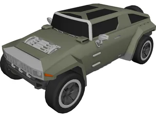 Hummer HX Concept (2010) 3D Model