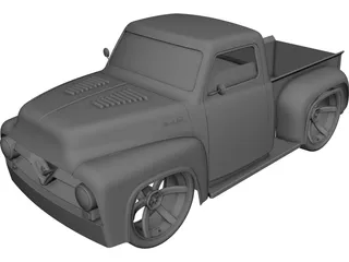 Ford F100 CAD 3D Model