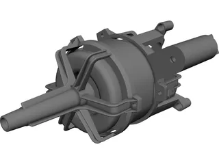 Electric Motor CAD 3D Model