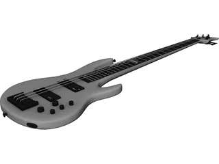 Guitar Electric Bass 3D Model