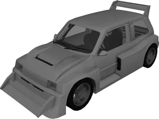 MG Metro 6R4 Group B 3D Model