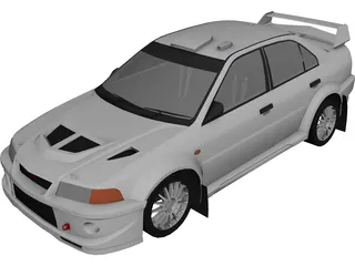 Mitsubishi Lancer Evo VI (1999) 3D Model