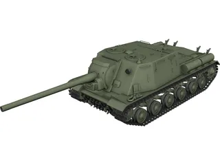 ISU-122 3D Model