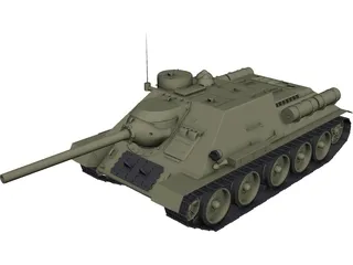 SU-100 3D Model