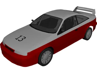 Opel Calibra Rally Car 3D Model