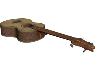 Ukulele Guitar 3D Model 3D Preview