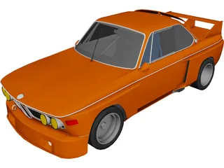 BMW E9 CSL Schnitzer 3D Model