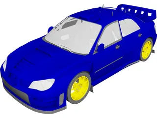 Subaru Impreza WRC (2006) 3D Model 3D Preview